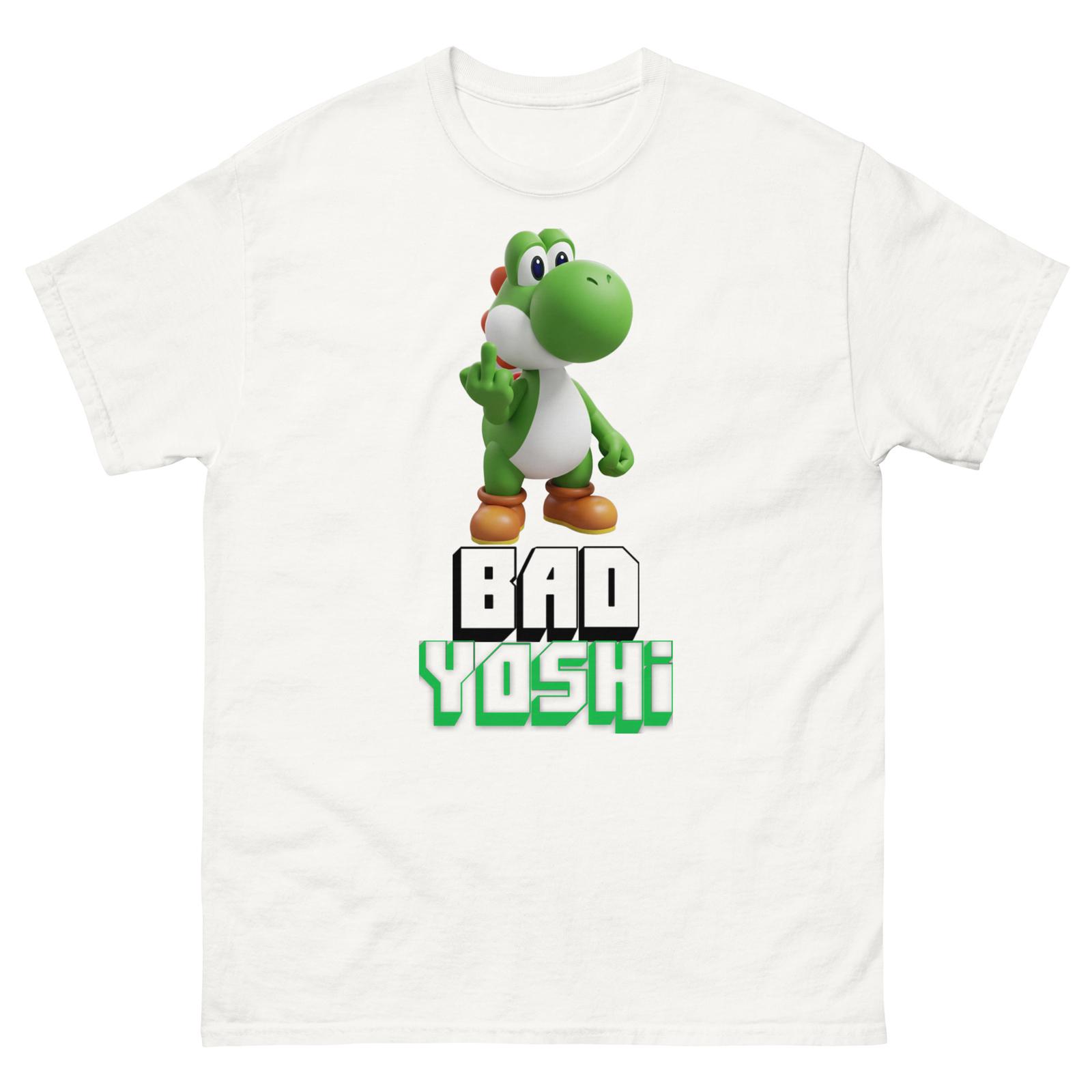 Sassy Yoshi T-Shirt Mens Womens Tees Top - Fun Custom Tee - Retro Gaming Tee - Custom Yoshi Shirt 2XL