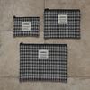 Flat Pouch - Wool Check (L) (3 colors) (single item)