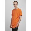 T-shirt - Urban Classics - Long Turnup Tee - Orange - 100% Cotton - Loose Fit