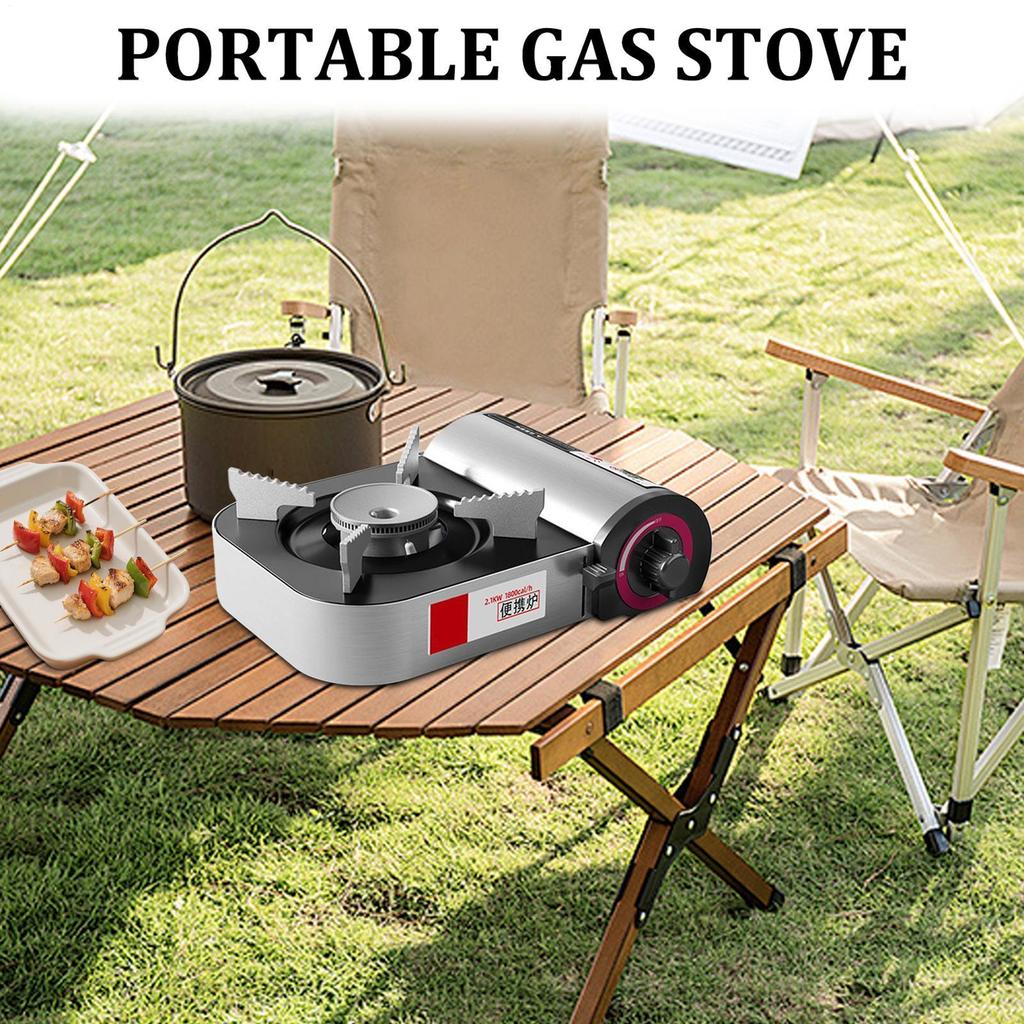 Portable Stove Portable Camping Stove Burner 2100W Windproof Cooking Tool Lightweight Kitchen Accessories For Frying Heating