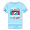 Level 7 Unlocked Awesome Since 2017 7th Birthday Gaming TShirt Gamer 7 Year Old Birthday Gift Video Game Lovers Tee Fashion Top