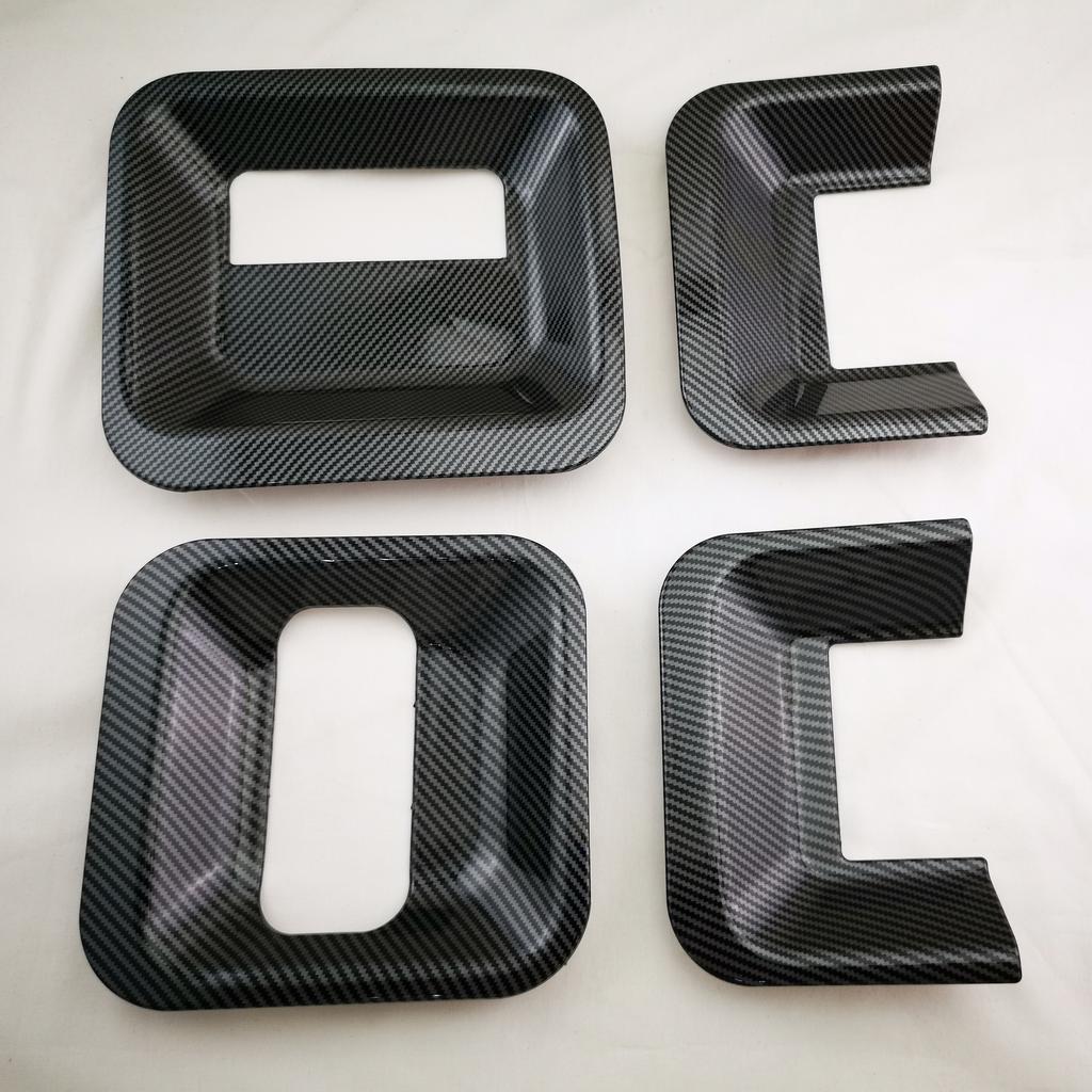ABS Carbon Car Accessory Door Handle Bowl Covers Trim Paste Style For Ford Transit Tourneo MK6 MK7 2007 2008 2009 2010 2011 2013