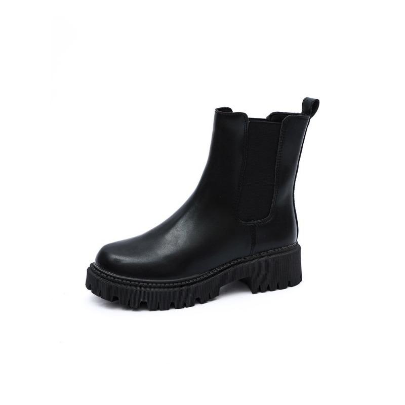 

New thick-soled beige Martin boots women s thin black sub-cigarette boots summer large-size women s shoes 35 чёрный