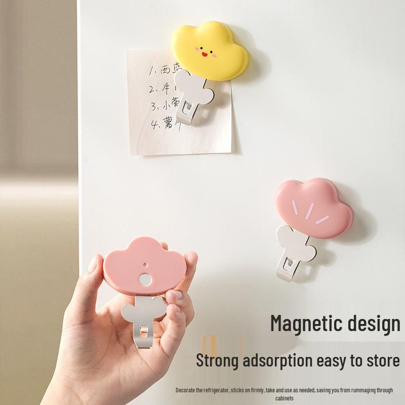 Multifunctional Cartoon Magnetic Bottle Opener and Snack Sealing Clip