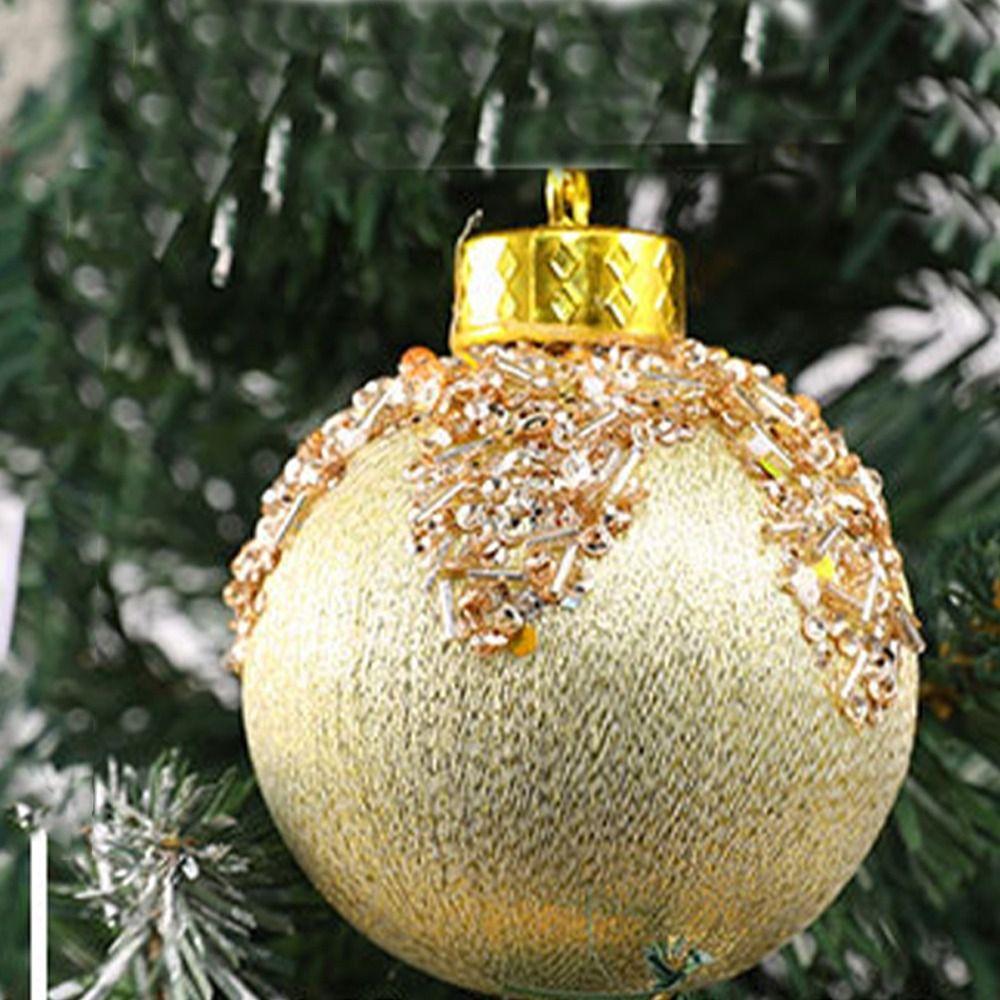 6pcs 8CM Christmas Ball Set Shatterproof Electroplating Ball  New Year