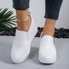 Nya vita dolda kilklackar Sneakers Fritidsskor Kvinna Skor med hög plattform Kvinnor med höga klackar Klackskor för kvinnor