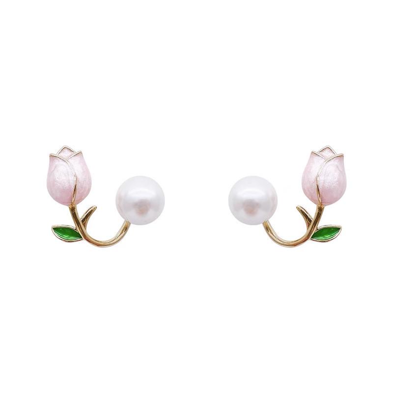 2022 Trendy Korean Tulip Pearl Earrings [Eco-friendly]