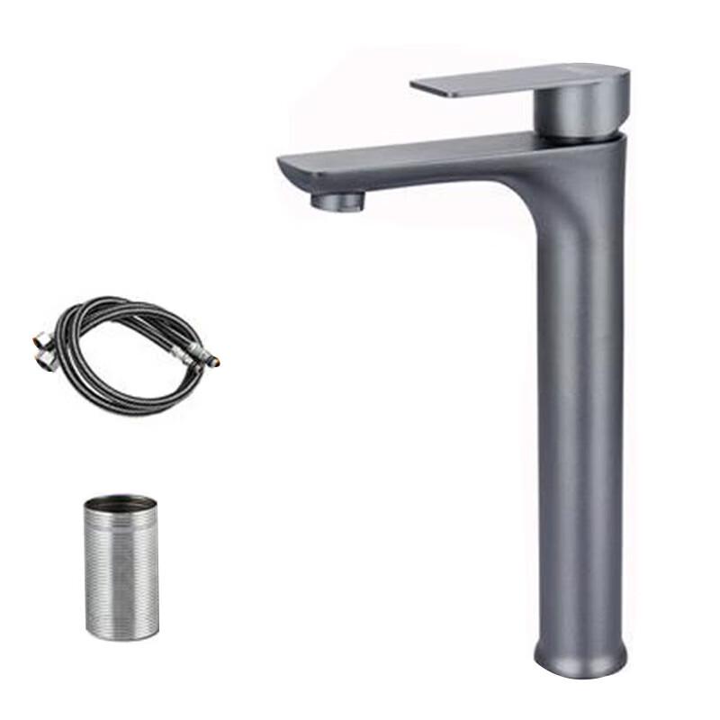 Homeglen Single Handle Hot & Cold Stainless Steel Bathroom Basin Faucet