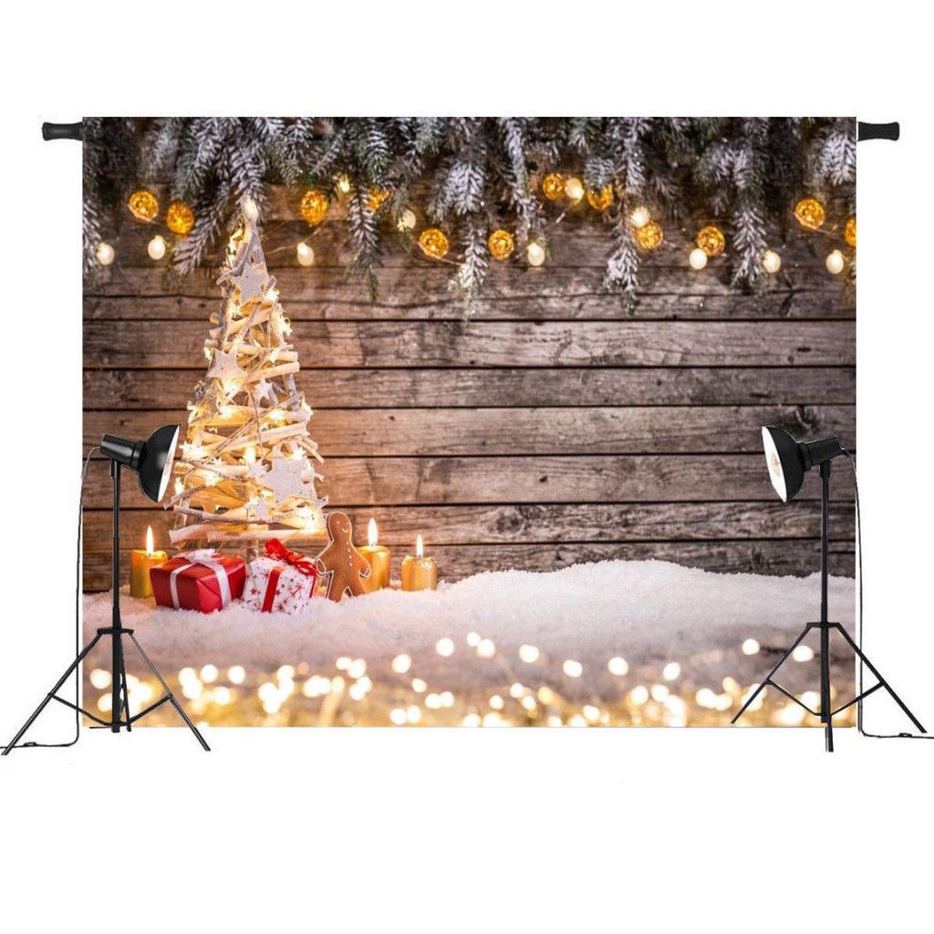 Tree Christmas Wood Photography Background Studio Photo Prop Decoration Backdrop