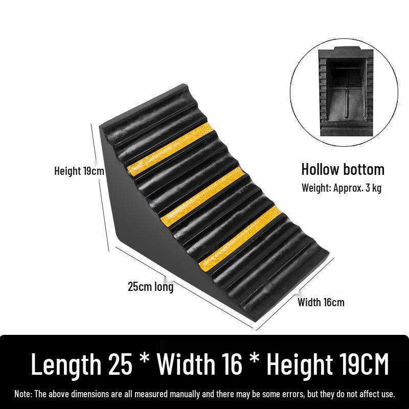 Large Portable Anti-Roll Wheel Chock for Trucks and Cars