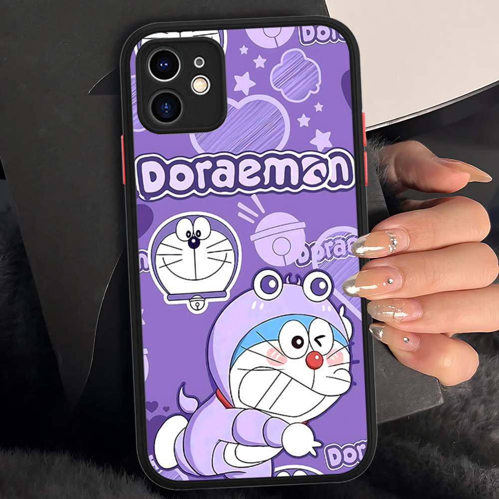 Cartoon D-Doraemons Phone Case For IPhone 11 12 13 14 15 16 Pro Plus X XS MAX Matte Bumper Shockproof Cover