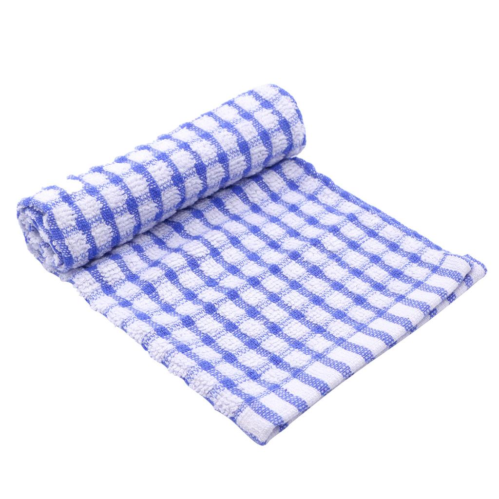 40x27cm Super Absorbent Cotton Cloth Dish Towel for Use Quick Dry - Blue Kitchen Towel Tea Cloth