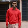 Herren Casual Sweatshirt mit halbem Reißverschluss, Langarm, Sportlicher Pullover