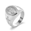 European and American Diamond Jewelry 18K Gold Ring Virgin Mary Women's Ring Accessories 2026