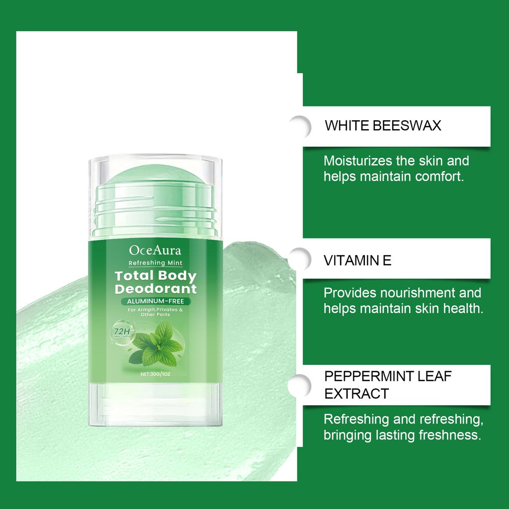 Mint Fragrance Underarm Antiperspirant Deodorant Stick Body Odor Remover Lasting Portable Anti Sweaty Armpit Deodorant For Women Men less