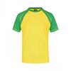 James and Nicholson Mens Contrast Raglan T-Shirt