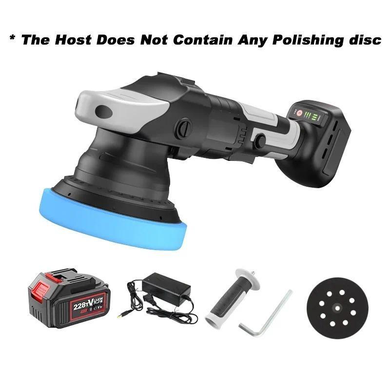 900W Wireless Car Polishing Waxing Machine Cordless Portable Car Polisher Machine Brushless Rechargeable Eccentric Polisher 420x200x160mm