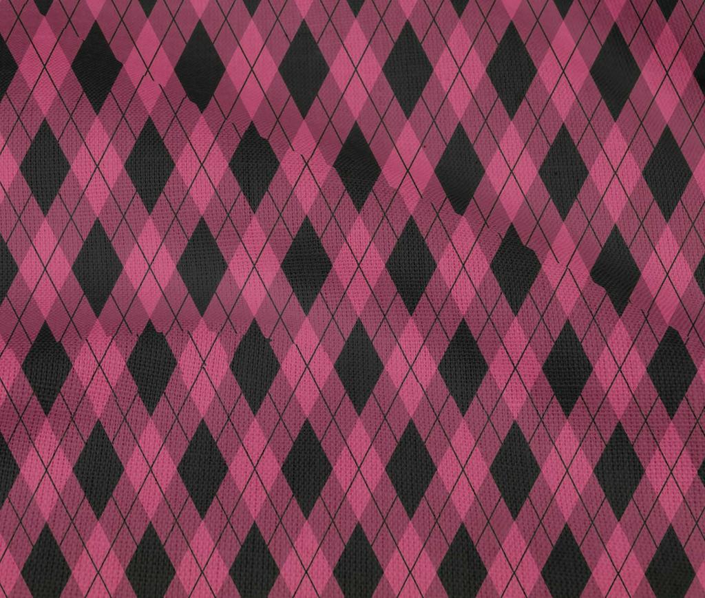 oneOone Cotton Flex Black Fabric Argyle Check Diy Clothing Quilting Fabric Print Fabric By Yard 40 Inches