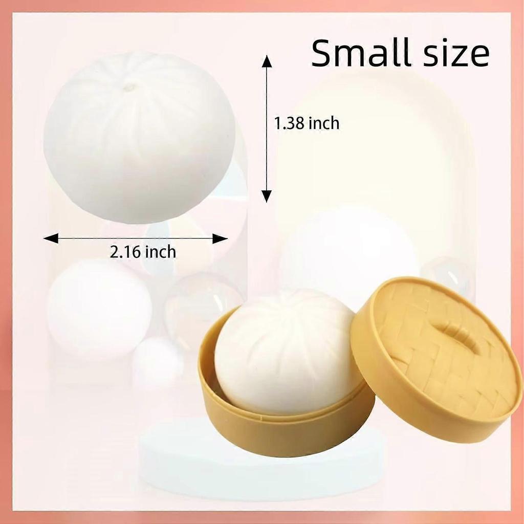 25-26 Giant Dumpling Squishy Stress Relief Toy with Glitter, Jumbo Fidget for Adults and Kids