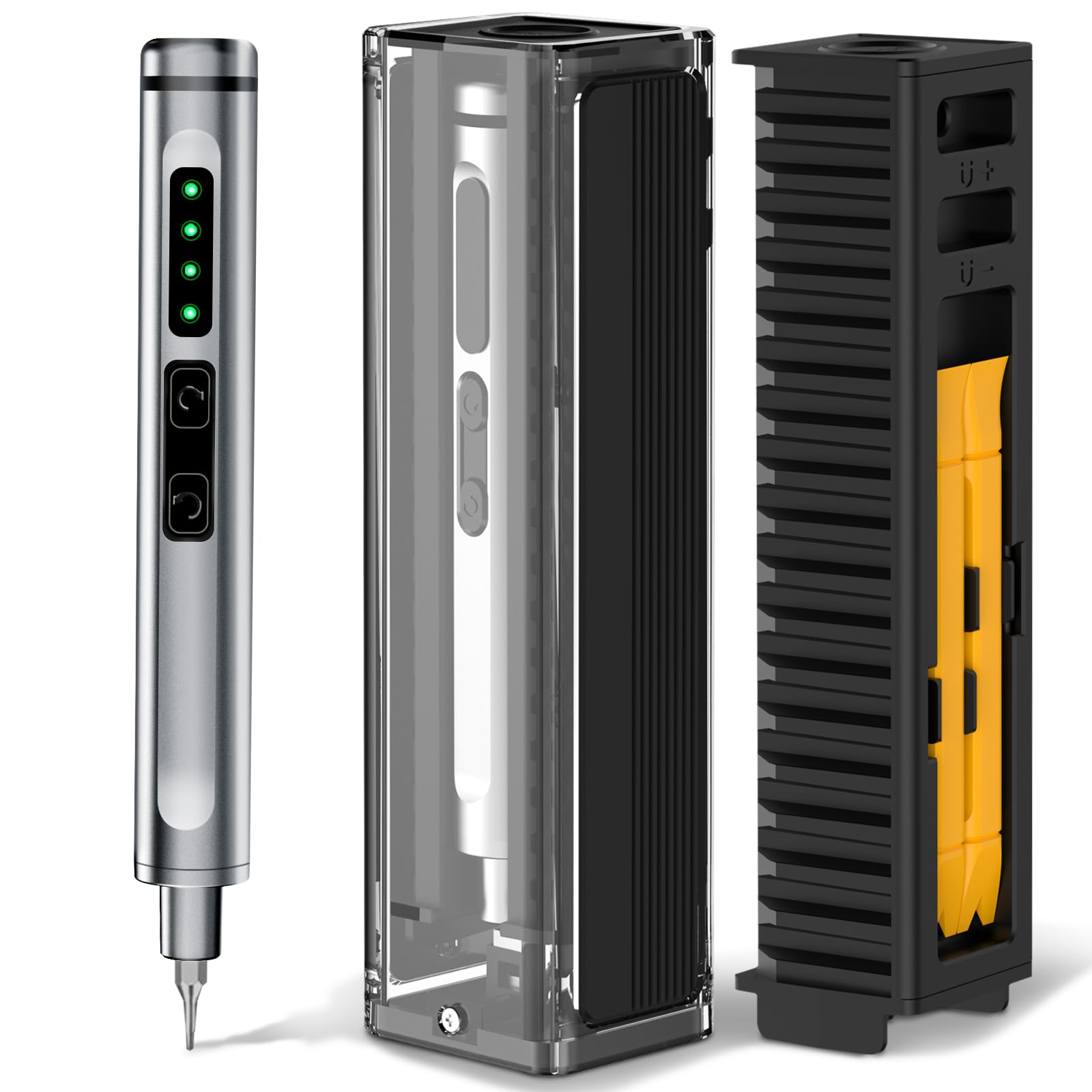 

Precision Electric Screwdriver Set 42-in-1 Magnetic Bits 3.7V 5/32 Hex Power Mini Repair Tool Kit for iPhone Camera PC Watch