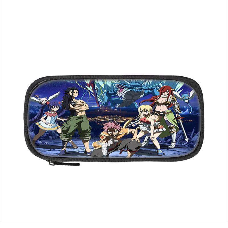Fairy Tail Pencil Case Pen Bag Boys and Girls Best Gift Stationery Sport Travel Women's Makeup Bag