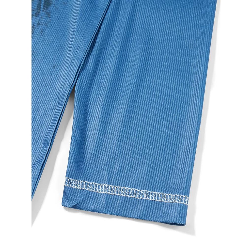 TrendHub Y2k Long Sleeve Tops for Women Grunge Aesthetic Baggy Tees Shirt 2000s Vintage Rhinestone Graphic Print Tops Emo Clothes