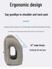 U-shaped Inflatable Travel Pillow for Face-Down Sleeping