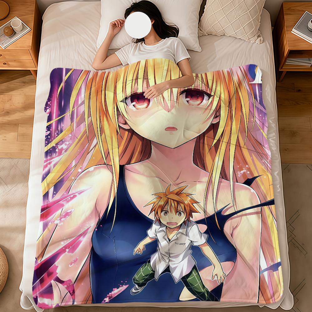 anime cute girl Momo Velia d-Deviluke to love ru soft warm plush blanket dormitory sofa living room hogar bedroom gift nap home