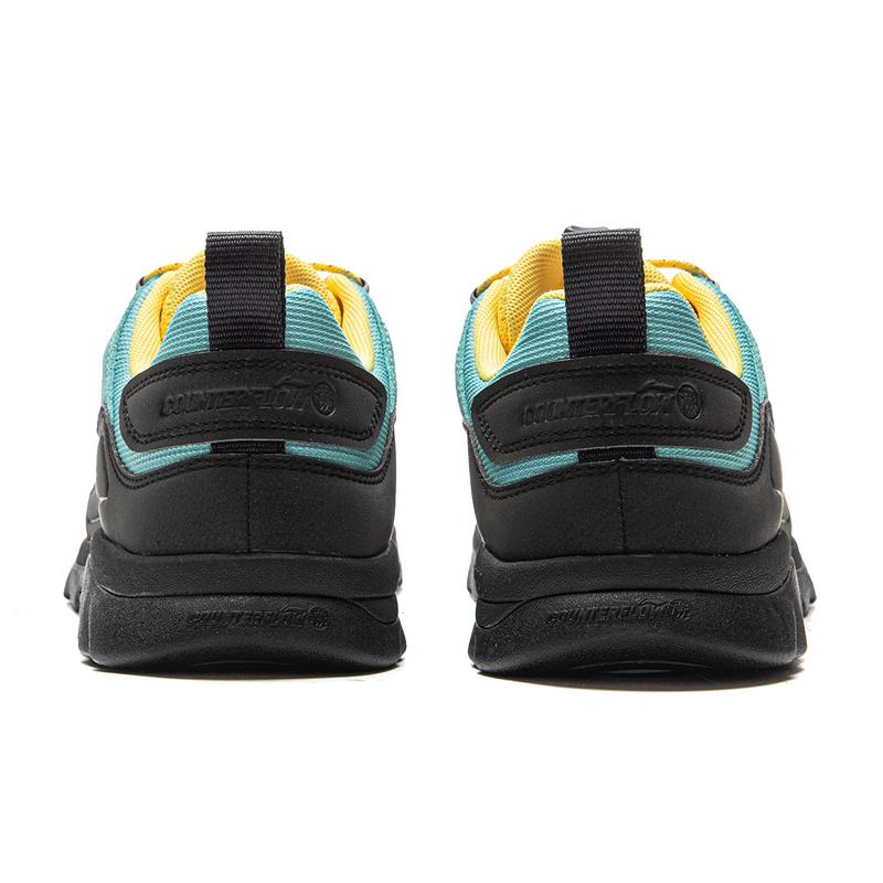 New LiNing CF Tracing, Forest Grace Cushioning, Abrasion Resistant Grip Low Top Hiking Shoes Unisex Blue Black AHTV029-1