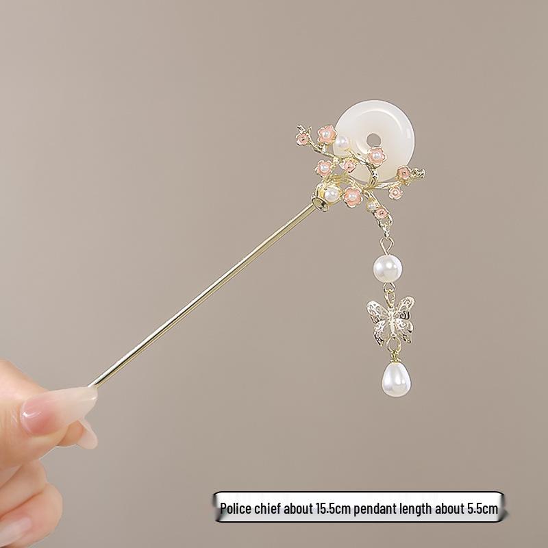 Vintage Chinese Style Hairpin for Updos - Elegant Retro Hair Stick with Tassel for Qipao