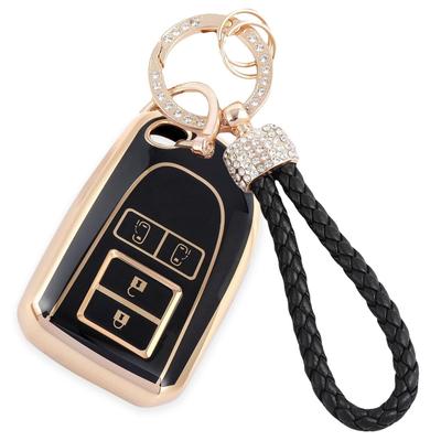 ZANEKO Key Case, Key Cover, Smart Key Case, Cute and High-Class Texture, Lightweight, Gold Black, Gold Black