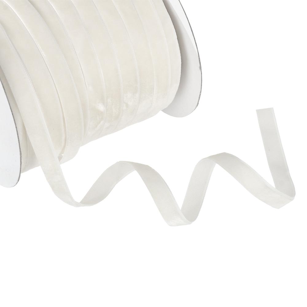 50yards 10mm Decoration Gifts Bouquet Decor Packaging Strap Wrapping Band Velvet Ribbon Flocking Silk