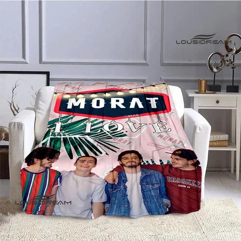Morat Pop Band Printed Blankets Flange Warm Blanket Soft and Comfortable Blanket Picnic Blankets Bedding Birthday Gift