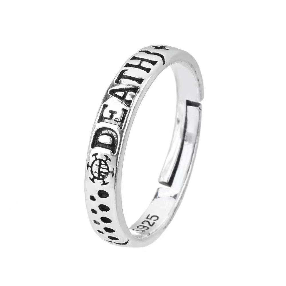 One Piece Luffy & Ace Brotherhood Adjustable Openable Ring - Retro Anime Design
