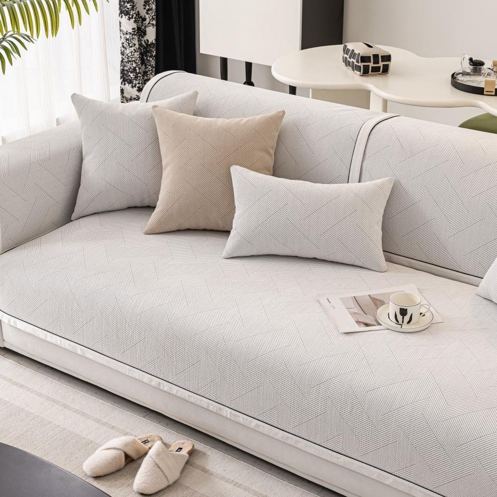 Living Room Non-slip Couch Sofa Cover  Summer Nordic Universal Chenille Sofa Cushion Cover Slipcover Funda