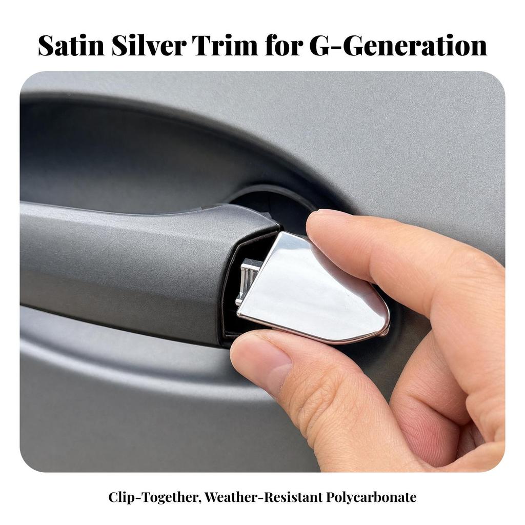 Auto Exterior Accessory Scratch-Resistant Car Brand Door Handle Keyhole Trim