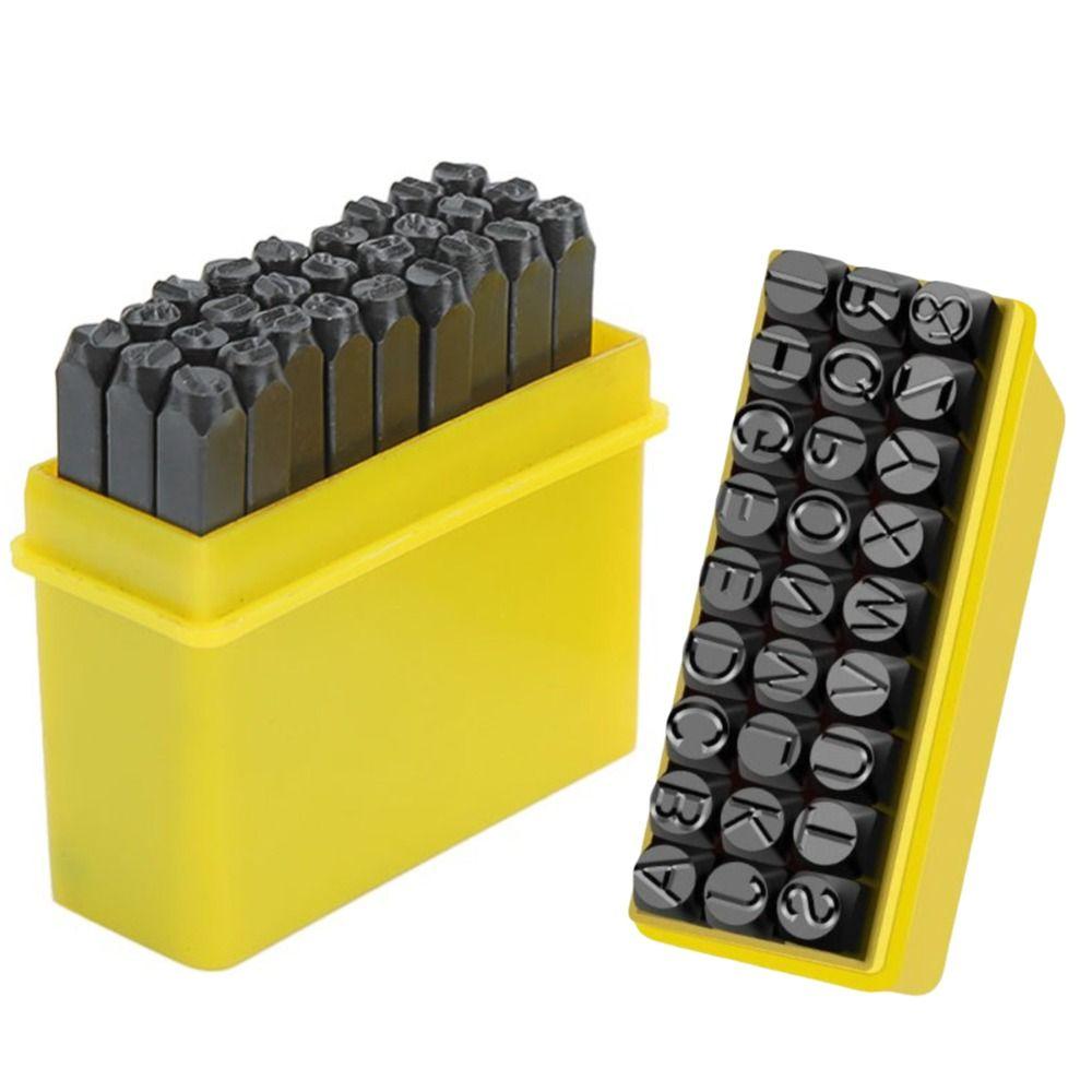 4mm Size Punch Stamps Set High Carbon Steel Easy To Use Metal Stamp Set Heavy Duty Strong Metal Punch Stamps Metal Projects