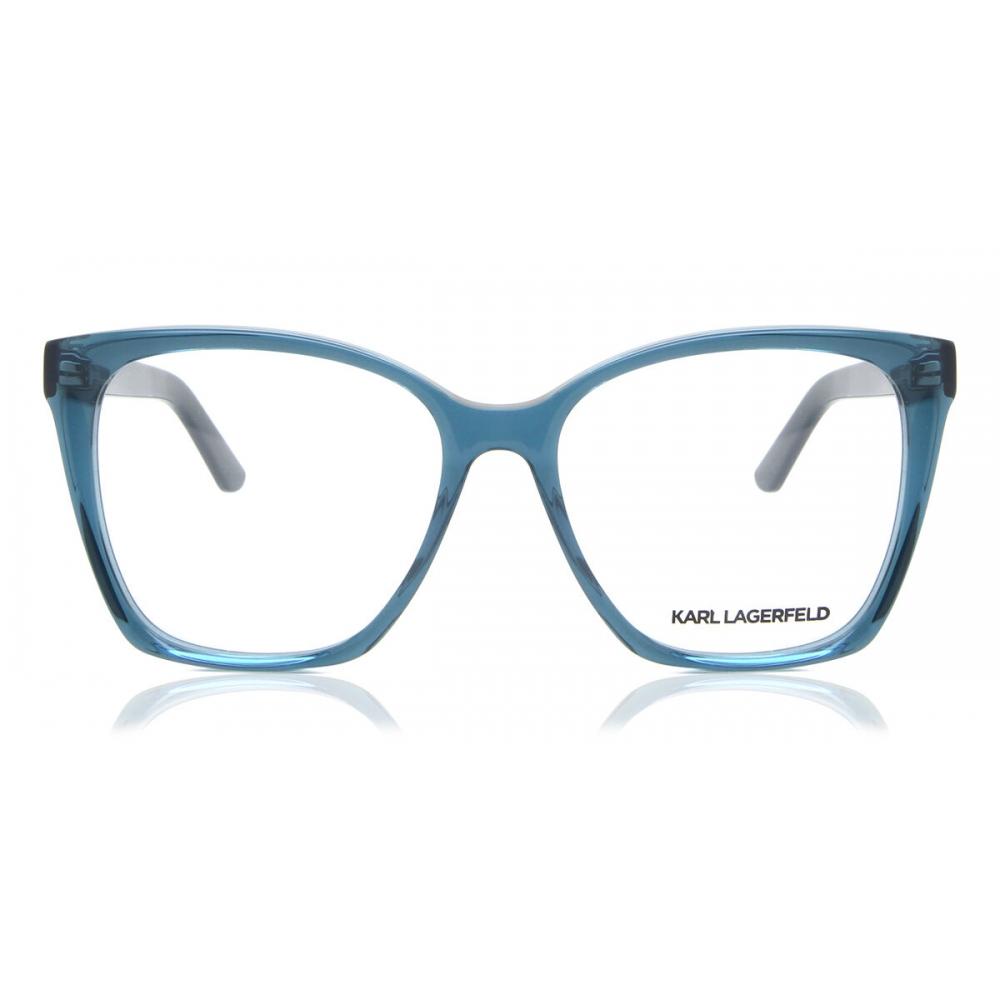 

Karl Lagerfeld Kl 6050 425 Women Eyeglasses Petrol Blue/54