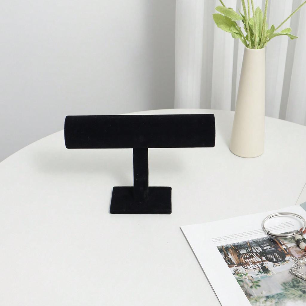 1 Stück Wildleder Desktop Theken Schmuckständer, vertikaler Aufbewahrungsständer für Armbänder und Halsketten im Haushalt, hochwertig, schlicht