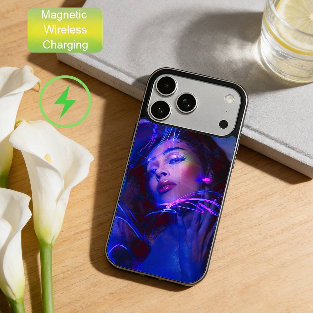 

D-Doja C-Cat Rap Star Phone Case For iPhone17,16,15,14,13,12,Wireless charging protective case soft cover iPhone12