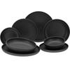 CreaTable Uno Black Tableware, 8 Pcs. (10524)