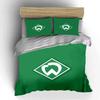 Green Bedding Set with Logo Bedding Duvet Cover Set Duvet Cover Pillowcases Home Decor (1 * Duvet Cover 2 * Pillowcases, without duvet insert)