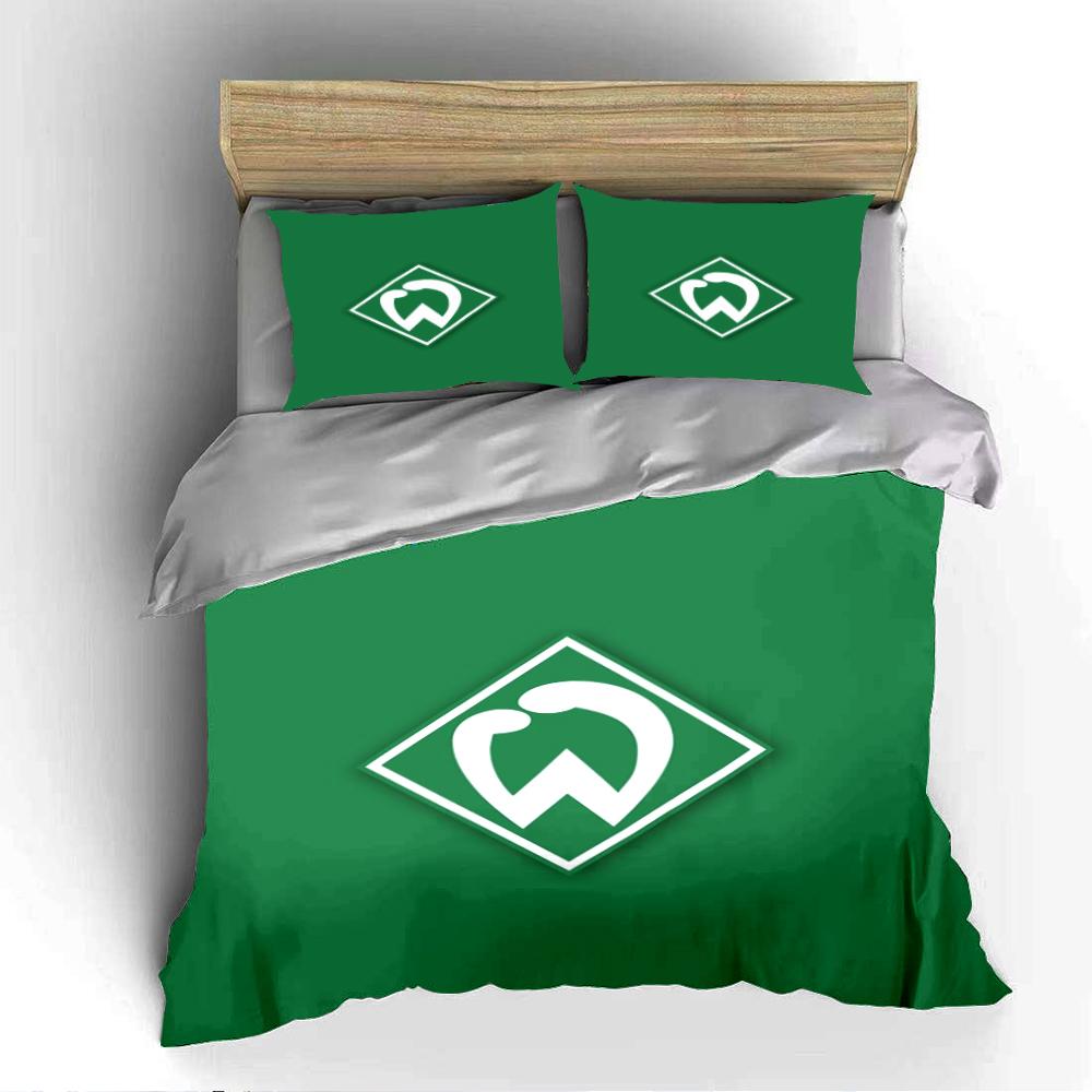 Green Bedding Set with Logo Bedding Duvet Cover Set Duvet Cover Pillowcases Home Decor (1 * Duvet Cover 2 * Pillowcases, without duvet insert)