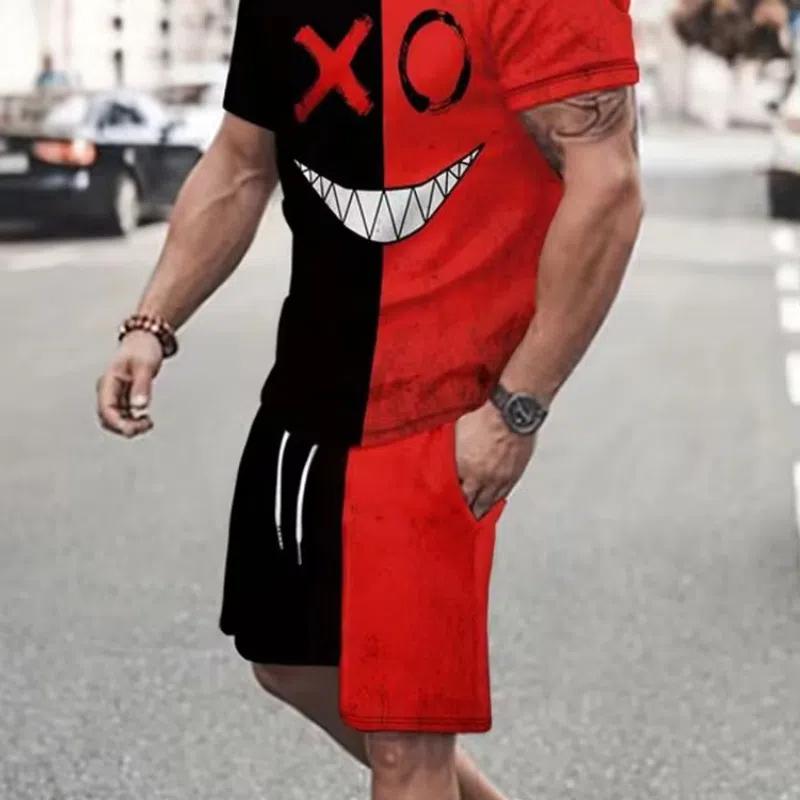 

Вуличні Міські Модні Футболки Чоловічі Футболки з Коротким Рукавом та Комплекти Шортів Літні Чоловічі Комплекти з 3D Принтом Повсякденні Вуличні Пляжні Шорти 4XL