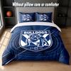 Canterbury-Bankstown Bulldogs Design Bed Bedding Set 1 Duvet Cover + 2 Pillowcases Soft Breathable Household Bed Linens