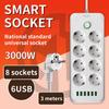 European Standard 16A Power Strip with Two-Pin Socket for Russian, German, Korean, and Austrian Use