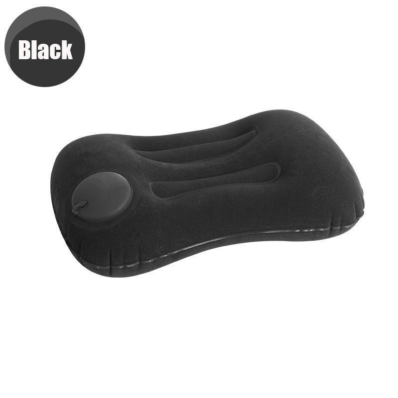 

portable Inflatable Square Pillow Flocking travel neck pillow foldable waist pillow Comfortable Travel Camping Plane Pillow 1PC
