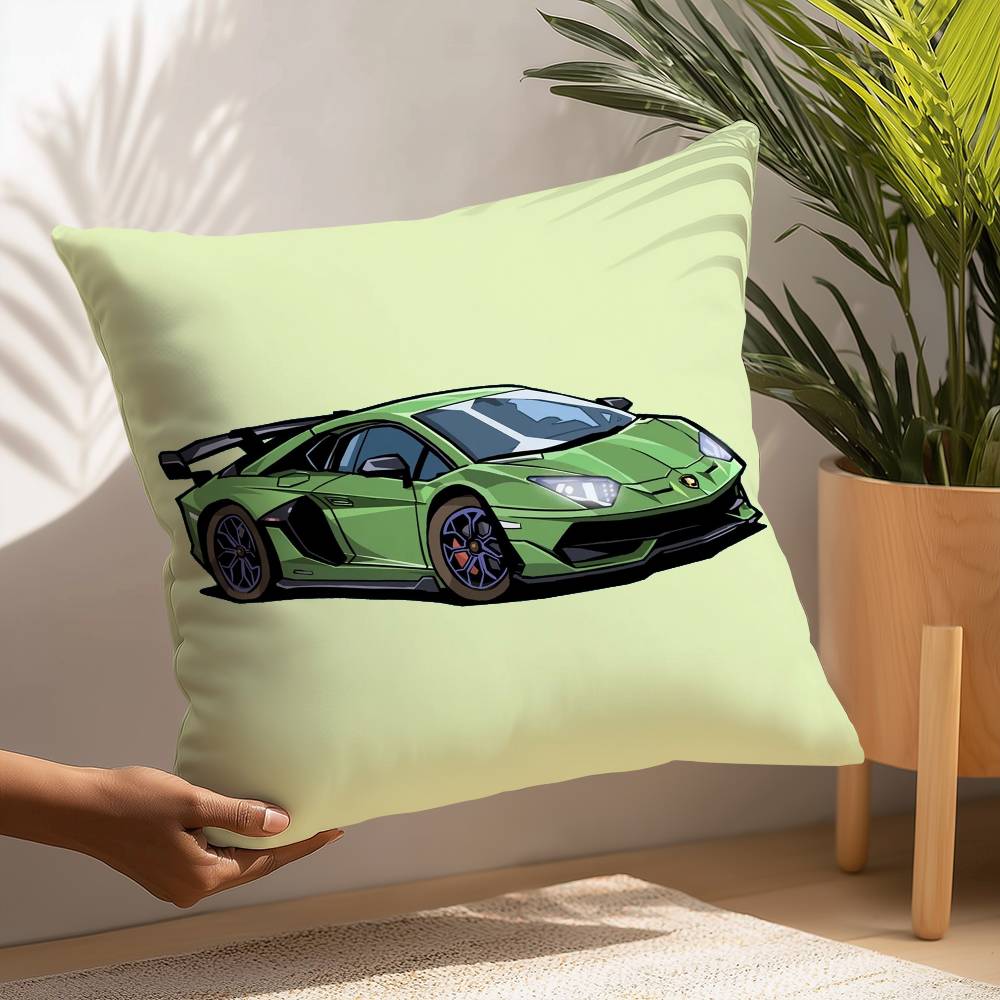 SuperCars-L-LamborghiniS Pillow Case Plush Fabric Soft  Pillowcase Double Sided Print Cushion Cover Household Gifts