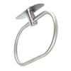 Towel Ring Stainless Steel Wall Mount Punch Free Installation Modern Oval Towel Holder Silver
