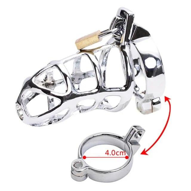 3 RINGS/KIT BDSM Sex Toy for Men Chastity Device Penis Lock Erotic Bondage Husband Loyalty Big Metal Cock Cage Gay Testicle Jewe